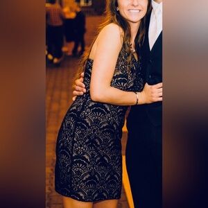 City Studio Black Lace Dress